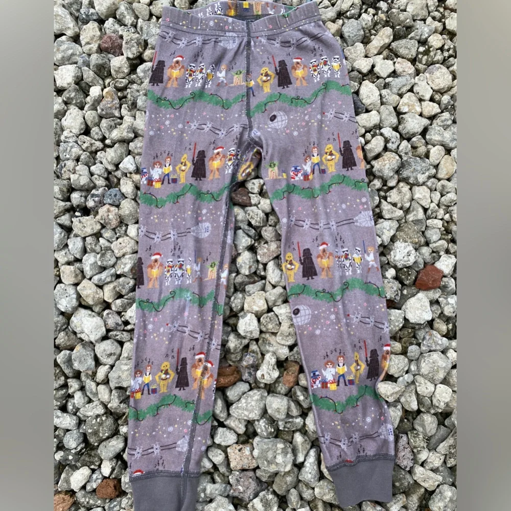HANNA ANDERSSON star wars holiday pajama bottoms christmas organic cotto… - Picture 1 of 4